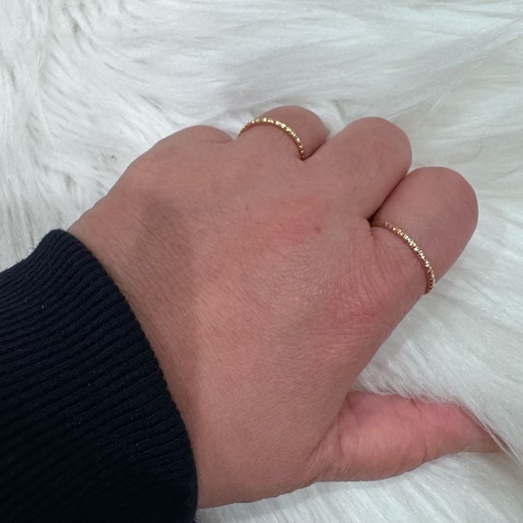 Brand New 14k Gold Stack ring - Picture 4 of 5